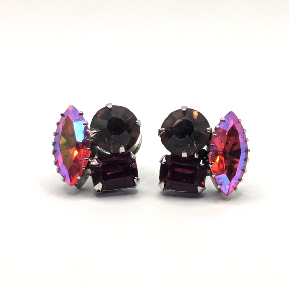 Vintage 80s earrings - Picture 1 of 9